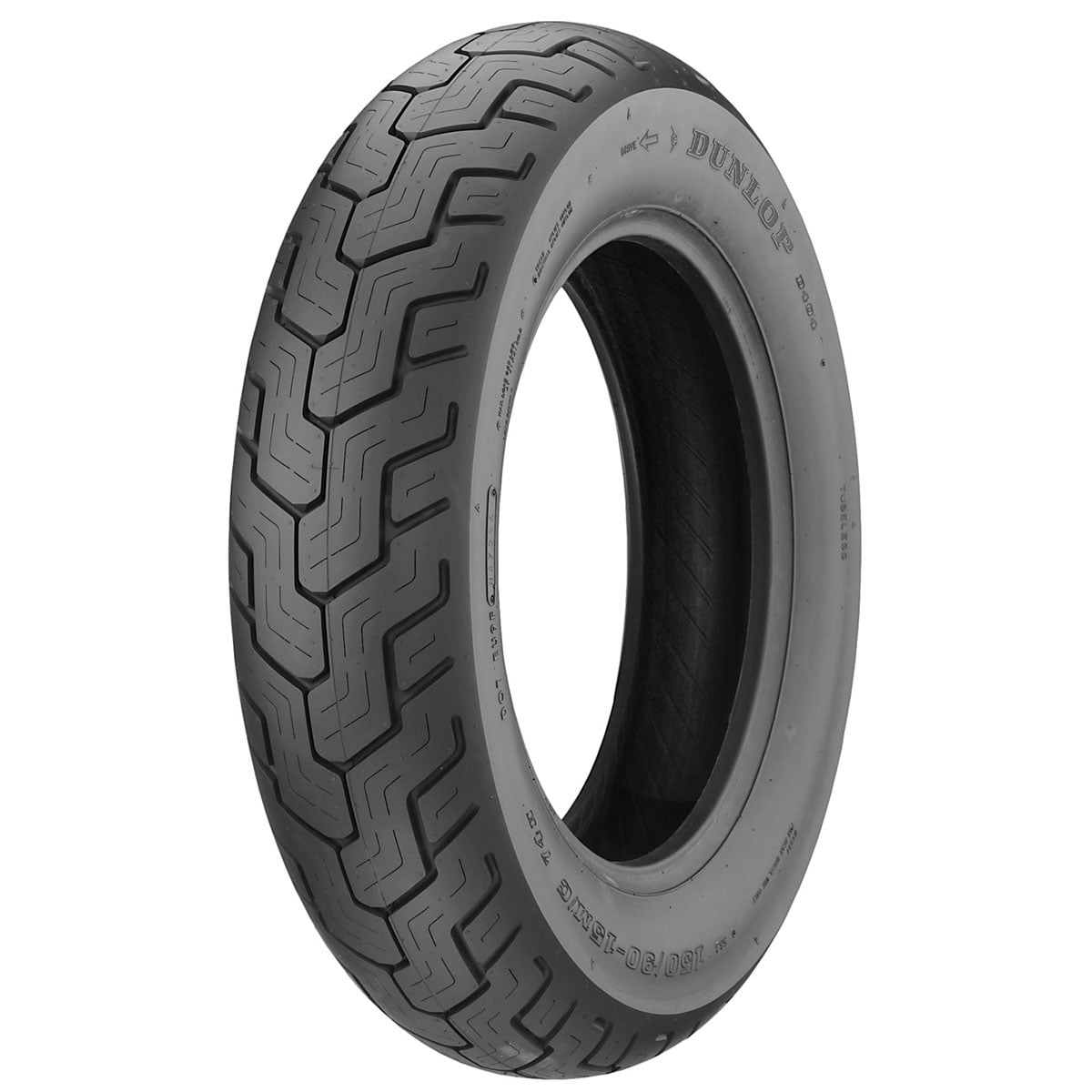 Dunlop D404 Behind Motorcycle Tire 130/90-17 (68H) Black Wall