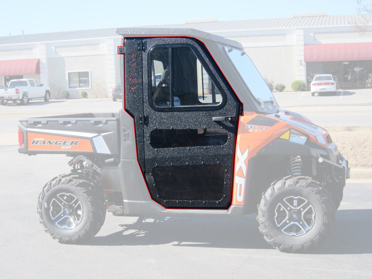For Polaris 10-14 Ranger 400 500 550 EV 800 MS Steel DoorsOnly for Cab Enclosure
