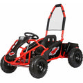 MotoTec Mud Monster Kids Electric 48V 1000w Go Kart Full Suspension, Red