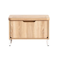 Modern Wooden Storage Coffee Table with Slide-out Drawer