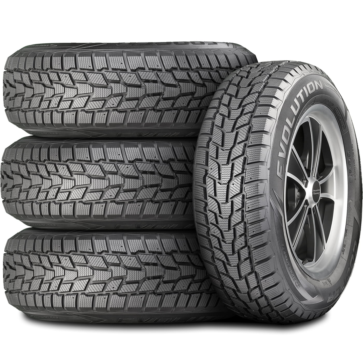 Set of 4 (FOUR) Cooper Evolution Winter 235/65R18 106T Winter Snow Tires Fits: 2017-19 Cadillac XT5 Luxury, 2014-17 INFINITI QX60 Hybrid
