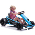 24V Go Kart for Kids 8-12 Years, 300W*2 Extra Powerful Motors, 9Ah Large Battery 8MPH Premium Speed Drifting with Music