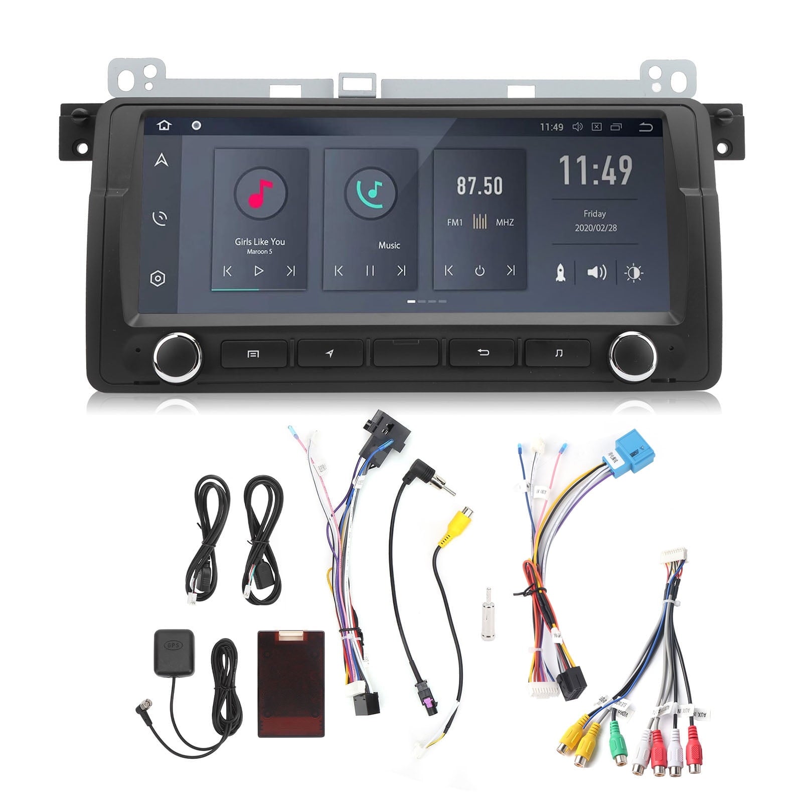 8.8in Vehicle GPS Navigation Bluetooth with Steering Control Function for Android 10.0 Fit for E462+32G