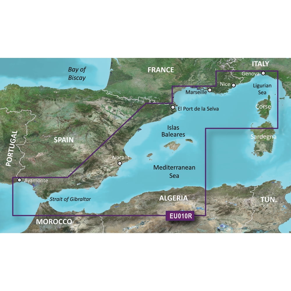 Garmin BlueChart g2 Vision HD - VEU010R - Spain, Mediterranean... [010-C0768-00]