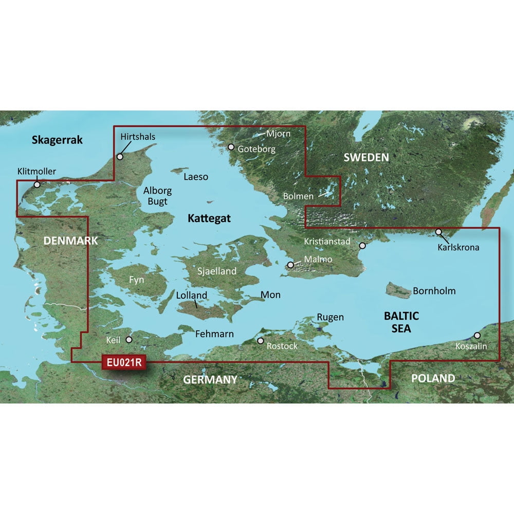 Garmin BlueChart? g3 Vision? HD - VEU021R - Denmark East & Sweden Southeast - microSD?/SD?