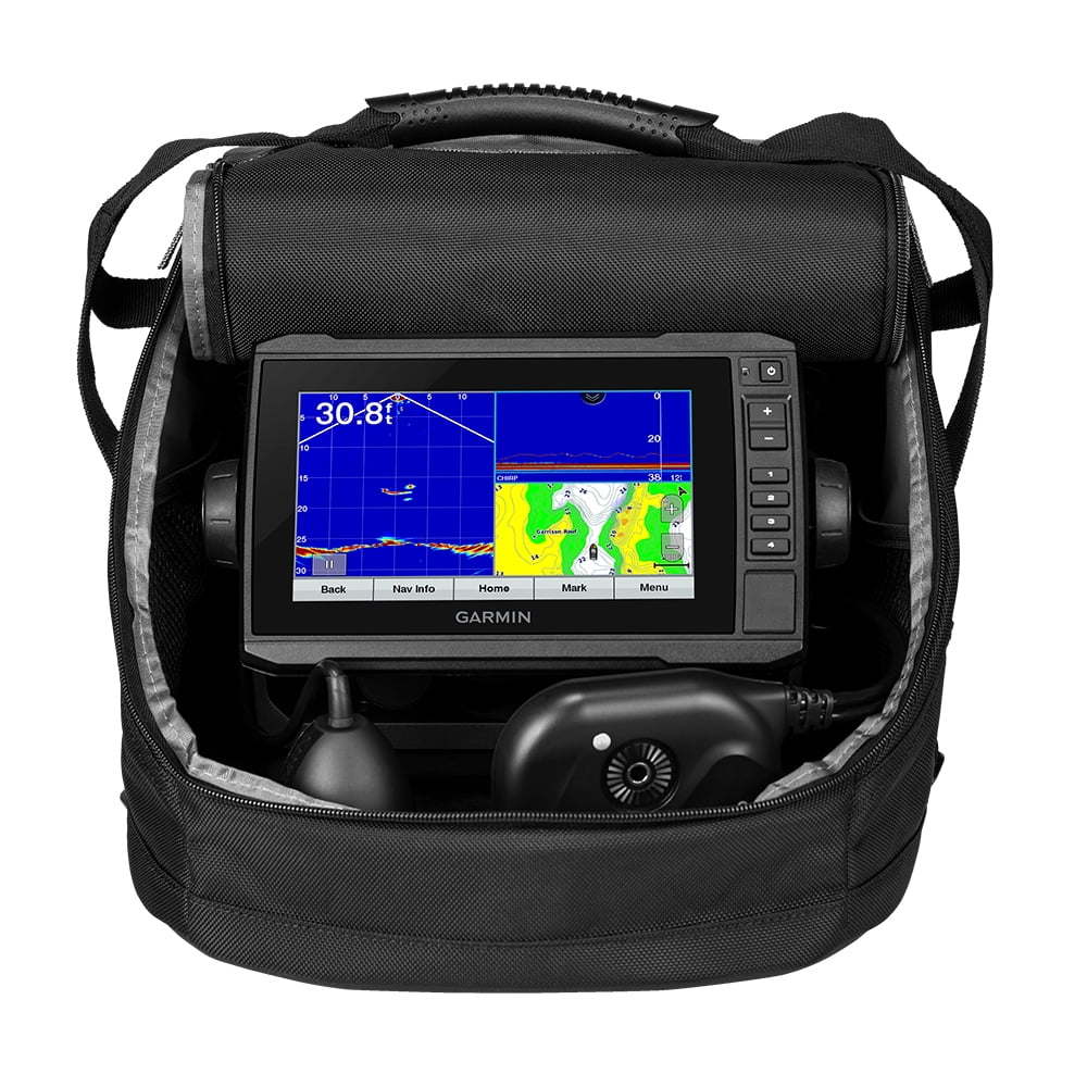 Garmin Panoptix PS22 Ice Fishing Bundle, Preloaded LakeVu g3 Maps