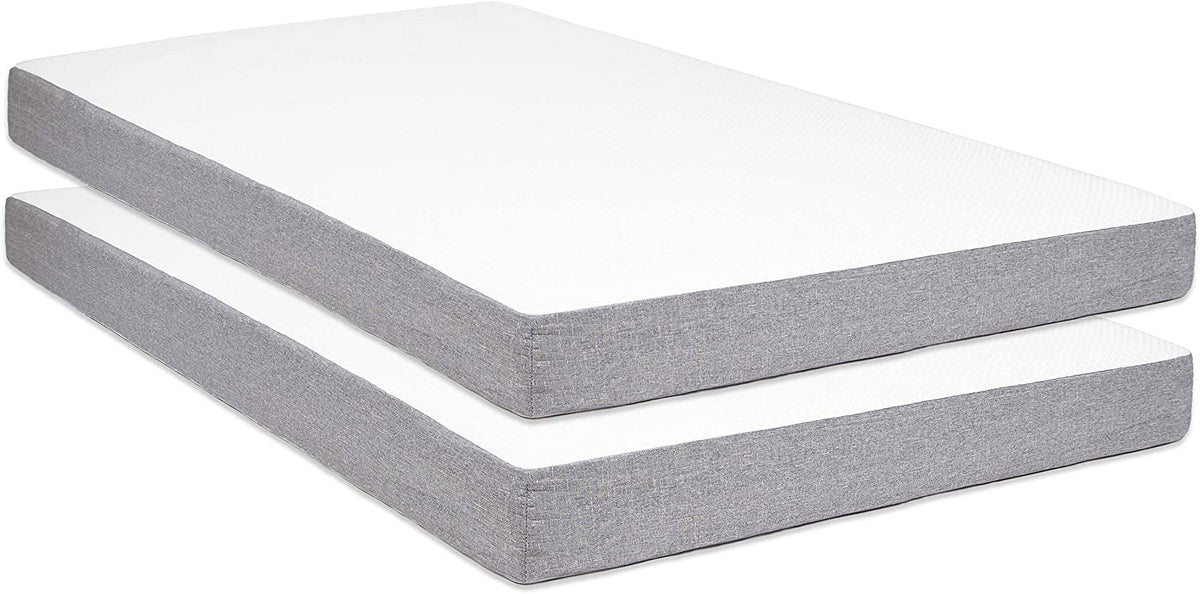 5 in. Memory Foam Mattress Twin - for Bunk Bed, Daybed, Trundle Screen Folding Bed Replacement (2)