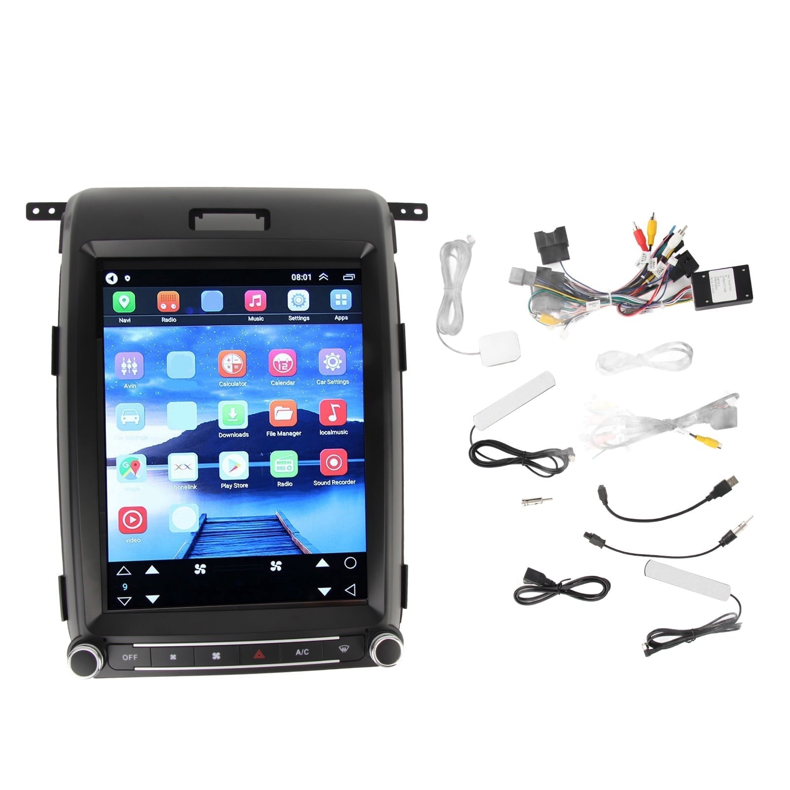 12.1in HD Touch Screen Vehicle Stereo Bluetooth4.0 WIFI GPS Navigation Screen Replacement for Raptor