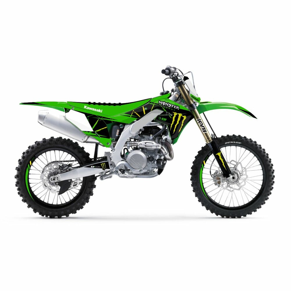 Monster Energy Kawasaki Complete Graphics Kit, White