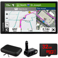 Garmin 010-02738-00 dezl OTR610 6 GPS Truck Navigator Bundle with Hard EVA 8 Case with Zipper, 32GB MicroSD Memory Card and Deco Gear Dual DC12V/24V Electronic Multifunction Vehicle Socket