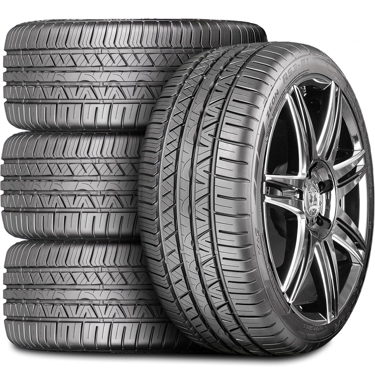 Set of 4 (FOUR) Cooper Zeon RS3-G1 235/45R17 94W A/S All Season Tires Fits: 2006 Acura TL Base, 2004 Acura TL Base