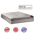 Dream Sleep Spinal Plush Pillow Top Mattress Only - Sleep System with Enhanced Cushion Support, Innerspring Coils and Longlasting Comfort by Dream Solutions USA (Queen Size)