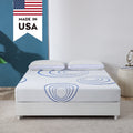 8 inch TwinXL Size Memory Foam Mattress in Camcorder box, Medium Feeling, Bamboo Charcoal Gel Mattresses, Made in USA,White