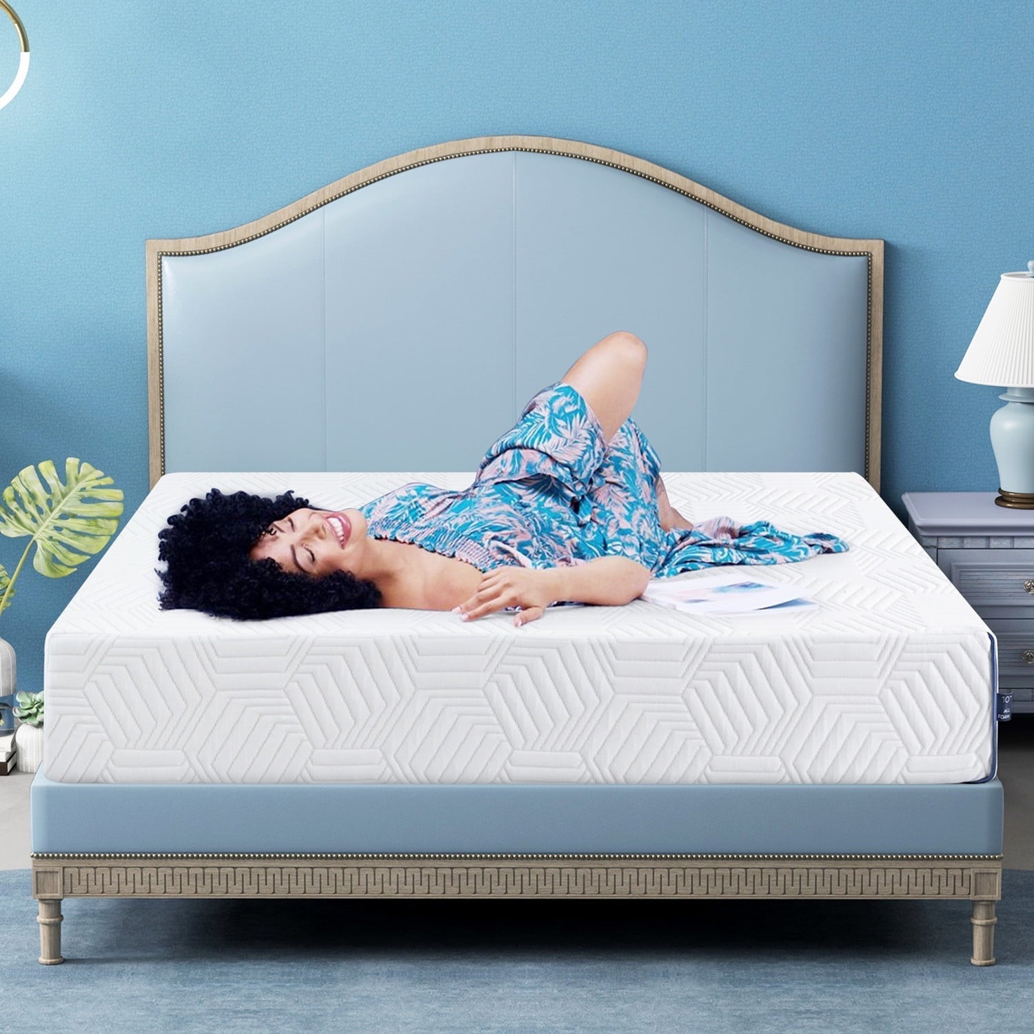 8 inches Twin Size Memory Foam Mattress, Bed in Camcorder Box Medium Firm, Made in USA