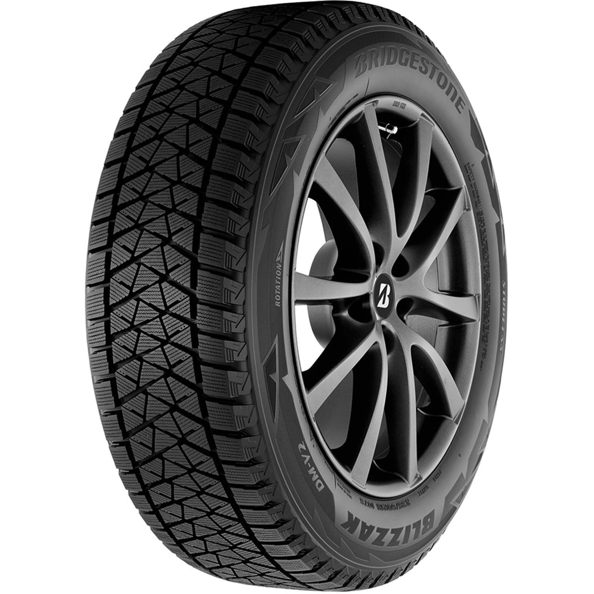 Bridgestone Blizzak DM-V2 265/65R17 112R (Studless) Snow Winter Tire Fits: 2001-06 Mitsubishi Montero Limited