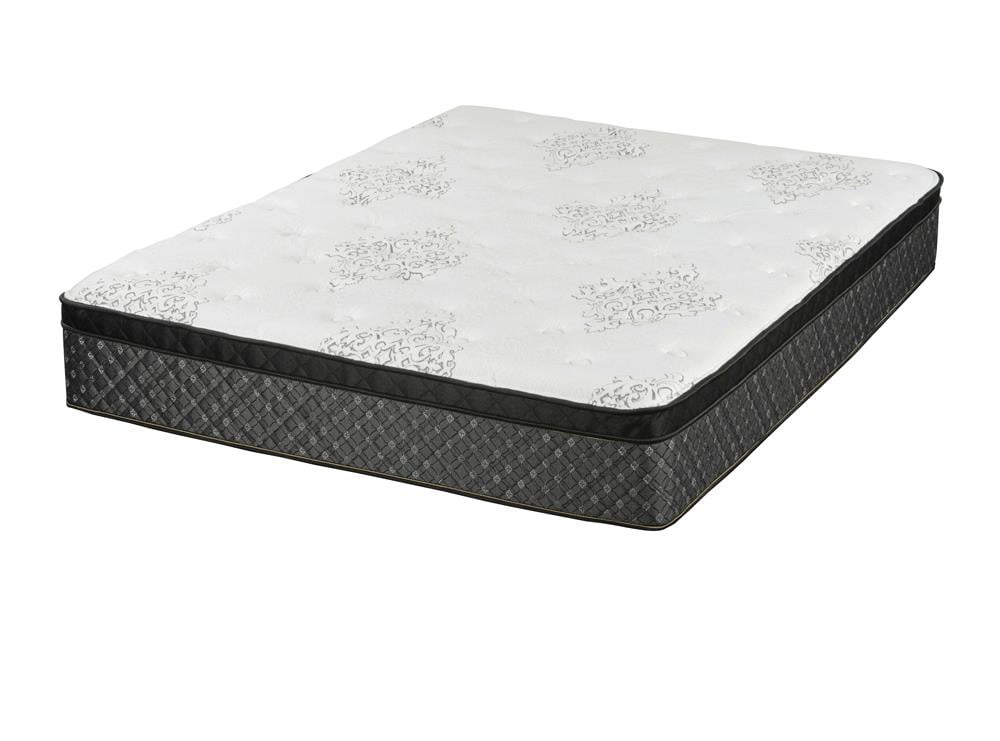 Aspen 12.5 Queen Mattress White and Black