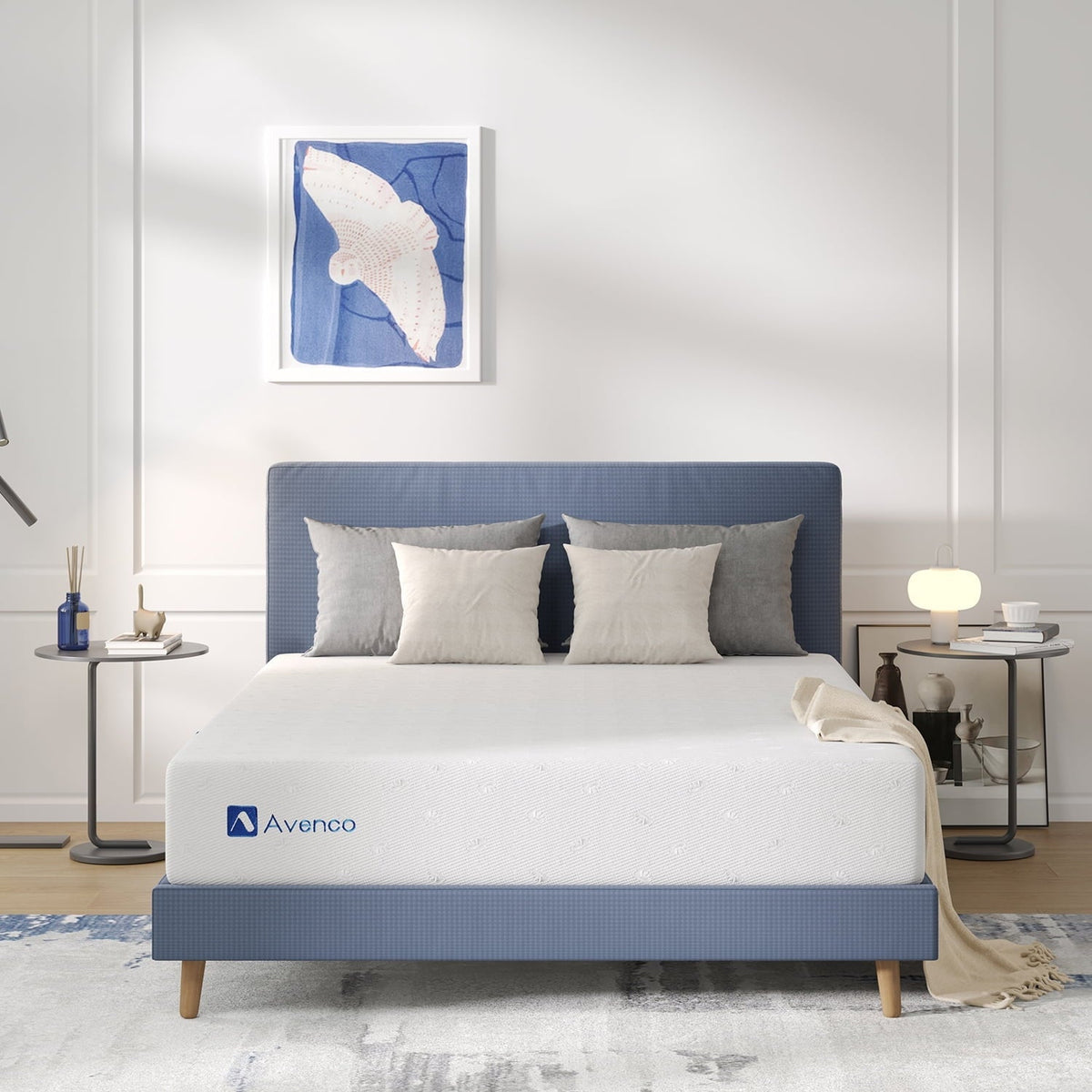 Avenco Airsail 10 Memory Foam Strong Supportive Firm Mattress in Camcorder Box, Full size