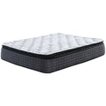 Bowery Hill 13 Twin Plush Pillow Top Memory Foam Mattress in White