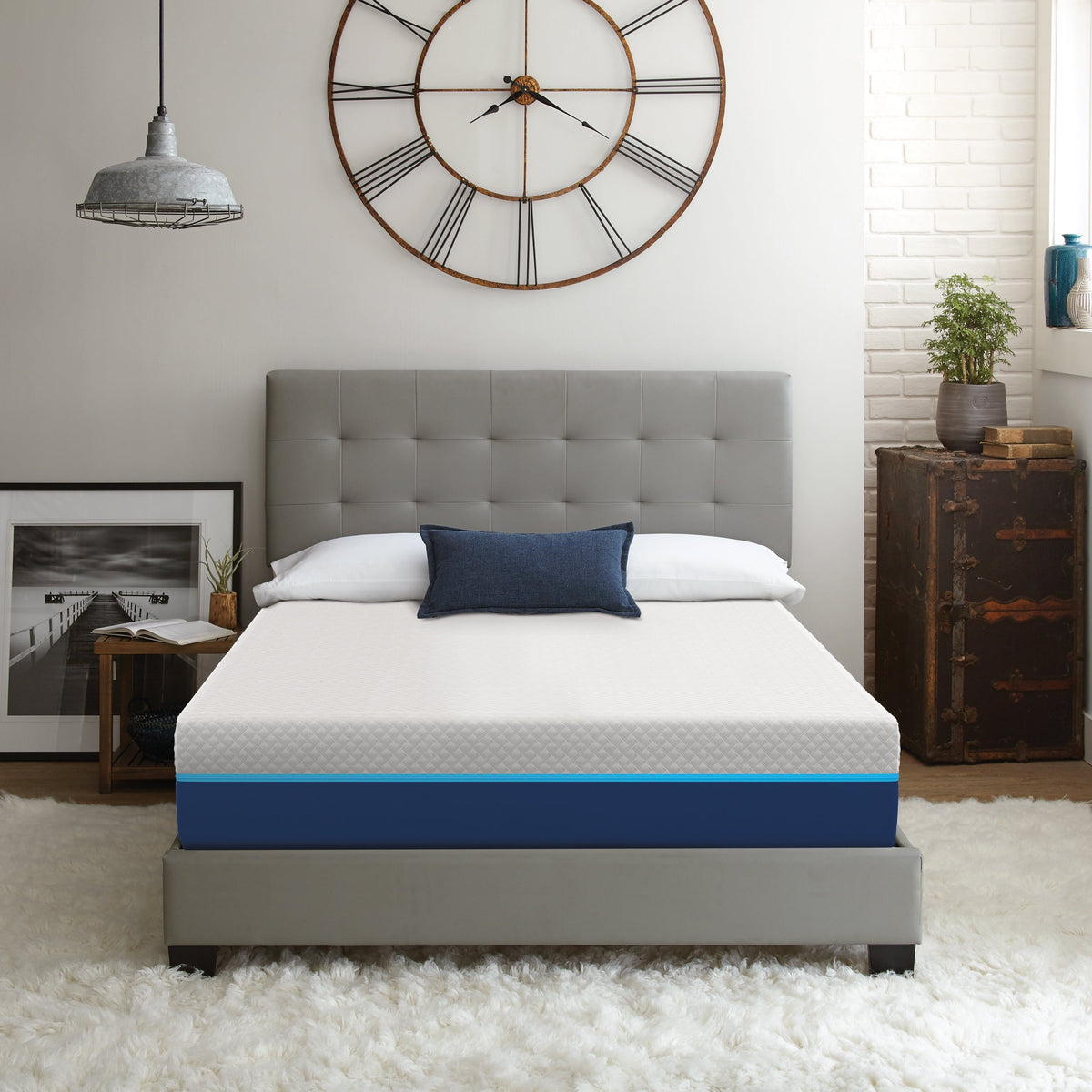 Boyd Sleep Westminster 12 Hybrid Memory Foam and Pocket Spring Mattress, Medium Plush, Adult, Queen