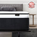 CHEVNI 12 Gel Memory Foam Spring Mattress Hybrid Mattress in Camcorder Box, King Mattress