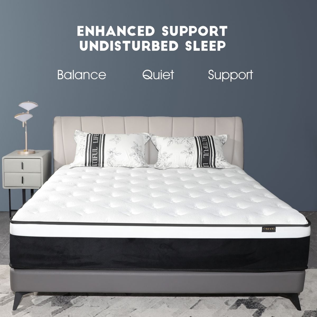 CHEVNI 12 inch Mattress Queen Bed Size Mattress in Lens box Hybrid Mattress