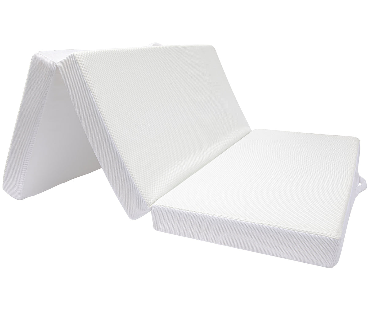 Cheer Collection Tri-fold 4 Folding Mattress with 1 Gel Infused Memory Foam - 78 x 58 (Queen)