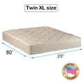 Comfort Classic Gentle Firm Twin XL Mattress Only with Mattress Cover Protector Included - Fully Assembled, Orthopedic, Good for your back, Long Lasting and 1 Sided by Dream Solutions USA