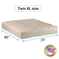 Comfort Classic Gentle Firm Twin XL Mattress Only with Mattress Cover Protector Included - Fully Assembled, Orthopedic, Good for your back, Long Lasting and 2 Sided by Dream Solutions USA