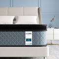 Crystli 10 Queen Size Pocket Innerspring Memory Foam Hybrid Mattress in Camcorder Box