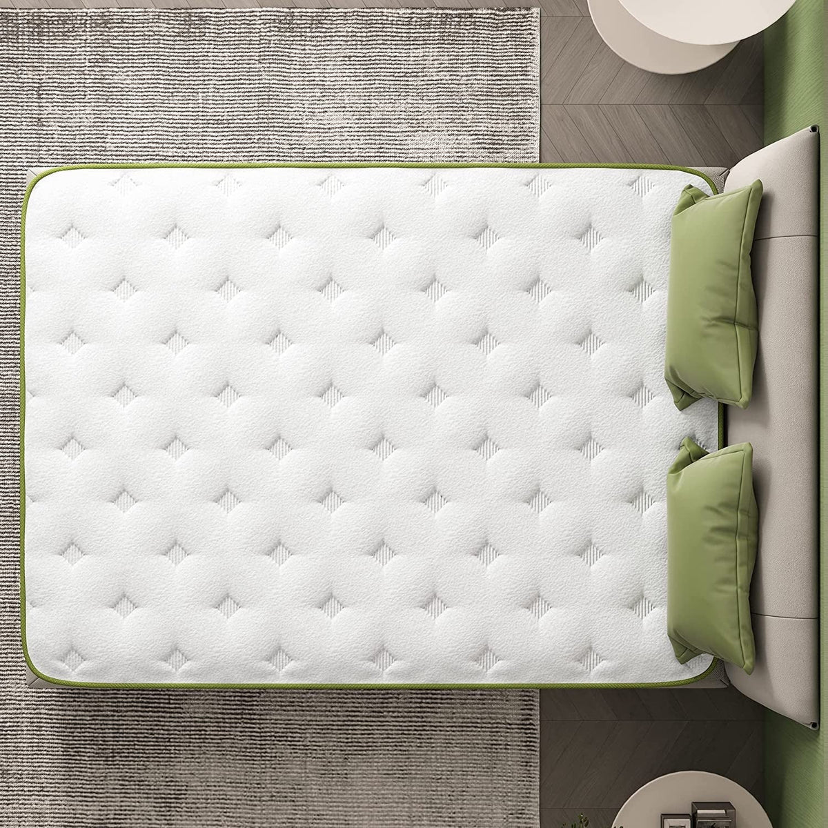 Crystli 8 Full Memory Foam Mattress Hybrid Bed Mattress with Wrapped Innersprings Medium Firm Bed-in-a-Box Pressure Relieving Supportive CertiPUR-US Certified Full Mattress