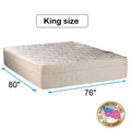 Dream Sleep Beverly Hills Firm Foam Encased Eurotop (PillowTop) Mattress Only (King - 76 x80 x13 ) - Fully Assembled, Quilted Fabric, Orthopedic, Longlasting Comfort by Dream Solutions USA