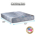 Dream Sleep Chiro Premier 2-Sided Orthopedic (Blue) Cali King Mattress Only with Mattress Protector Included - Spine Support, Fully Assembled, Innerspring coils, Long Lasting by Dream Solutions USA