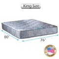 Dream Sleep Chiro Premier Orthopedic Mattress Only (Blue) - Good for your back, Quilted Fabric, Long Lasting and 2 Sided by Dream Solutions USA (King Size)
