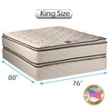 Dream Sleep Coil Comfort PillowTop 2-Sided King Mattress set with Mattress Protector Included - Sleep System with Enhanced Cushion Support, Fully Assembled, Orthopedic, Longlasting