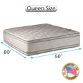 Dream Sleep Gentle Plush 2-Sided PillowTop Mattress Only with Mattress Cover Protector (Queen 60 x80 x12 ) - Fully Assembled, Good for your back, Orthopedic, Longlasting Comfort by Dream Solutions USA