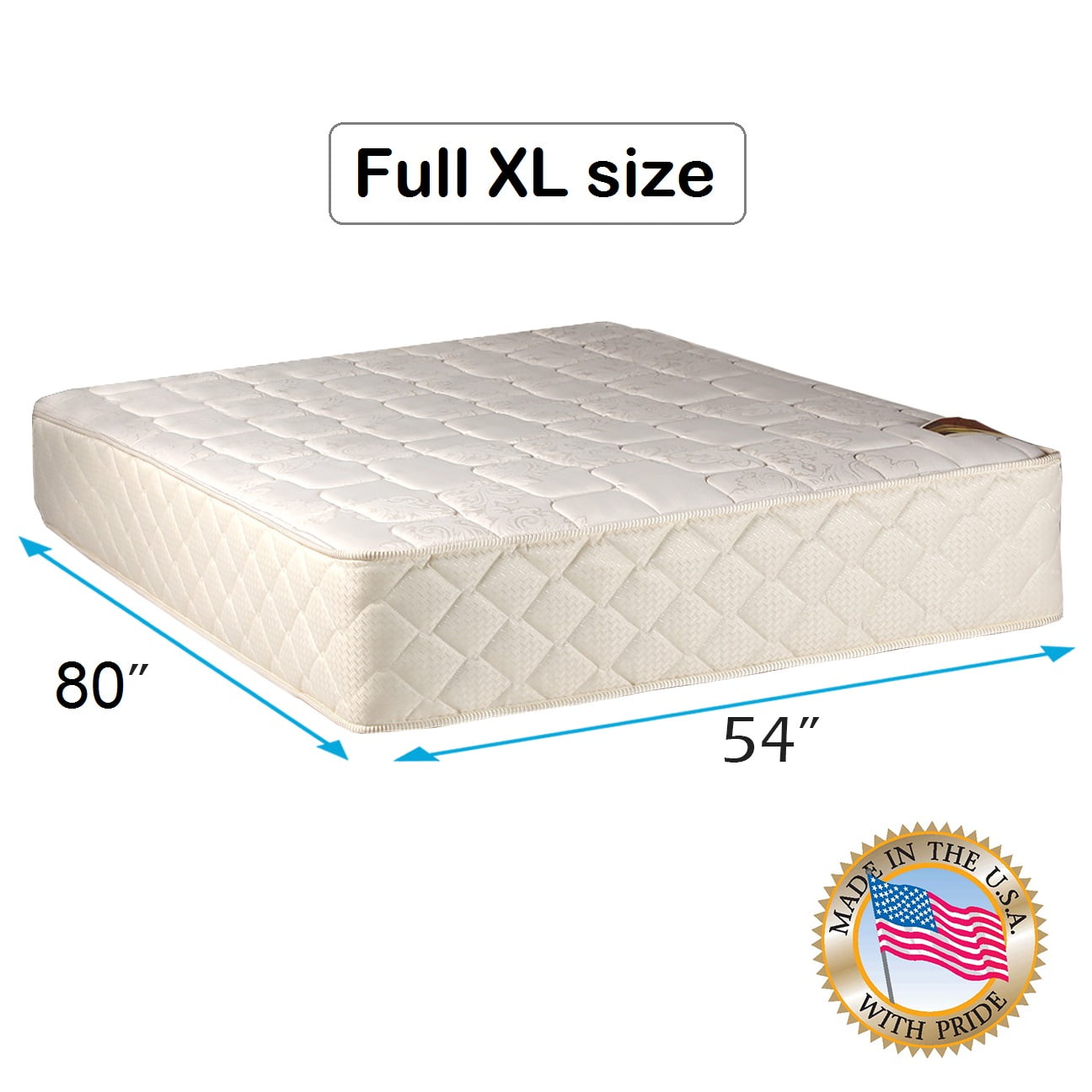 Dream Sleep Grandeur Deluxe 2-Sided Full Mattress Only - Fully Assembled, Good for your back, Superior Quality, Luxury Height, Longlasting Comfort