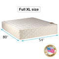 Grandeur Deluxe Full XL Medium Firm Two-Sided Mattress Only with Mattress Cover Protector Included - Fully Assembled, Sleep Support, Long Lasting Comfort by Dream Solutions USA