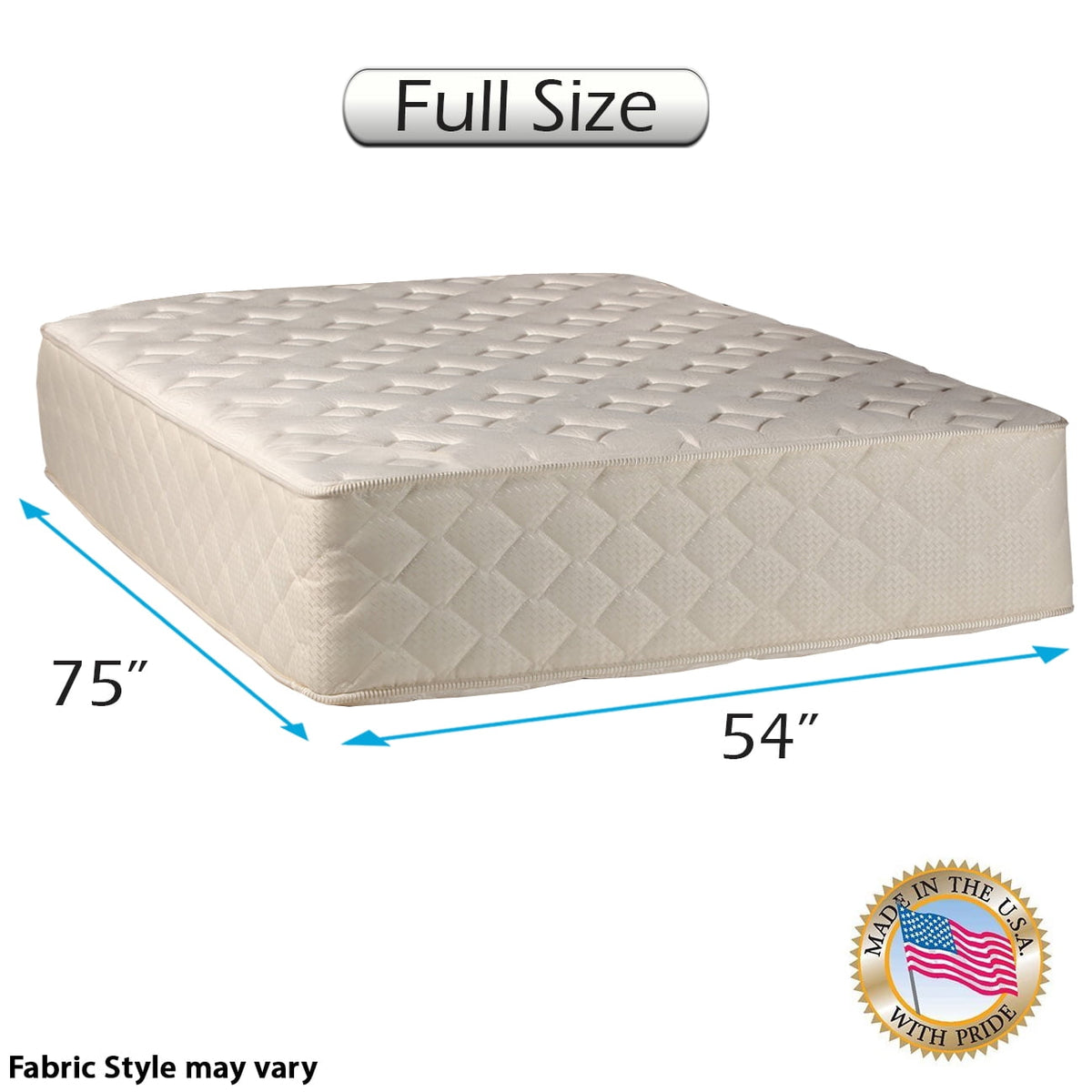 Dream Sleep Highlight Luxury Firm Full Size Mattress Only with Mattress Cover Protector Included - Fully Assembled, Innerspring Coils, Premium edge guards, Longlasting Comfort