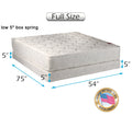 Dream Sleep Legacy Flippable Double-Sided Mattress and Low Height Box Spring Set with Bed Frame Included - Spine Support, Orthopedic, Long Lasting Comfort by Dream Solutions USA (Full 54 x75 x8 )
