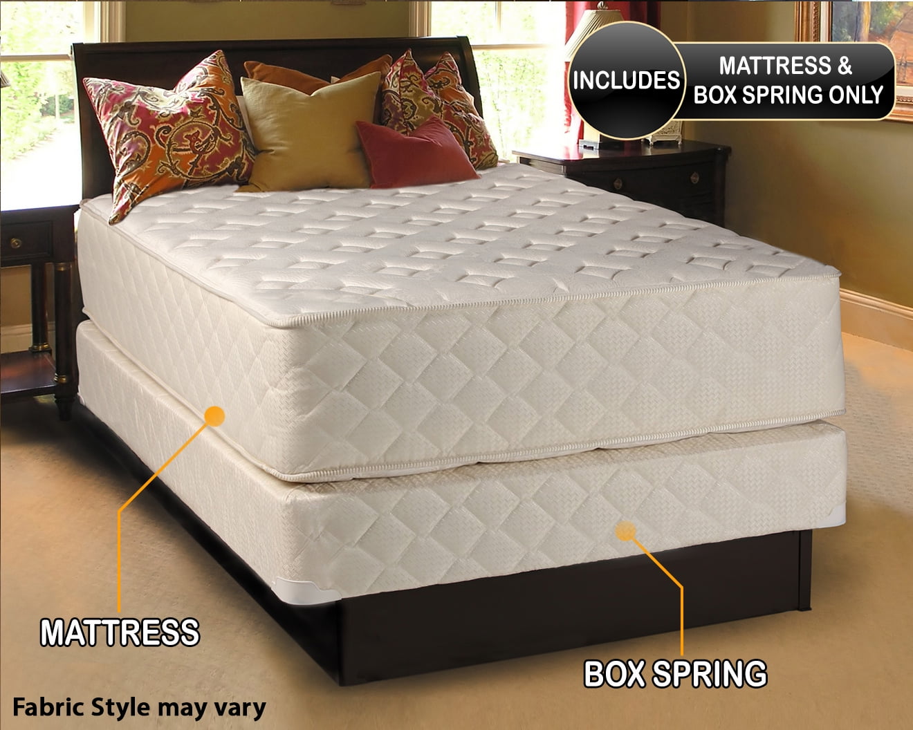 Dream Solutions Highlight Luxury Firm 14 Innerspring Mattress and Box Spring Set