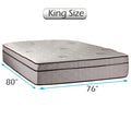 Dream Solutions USA Fifth Ave Extra Soft Plush Foam Encased Eurotop (Pillow Top) Mattress Only (King 76 x80 x13 ) - Sleep System with Enhance Support, Fully Assembled, Orthopedic, Longlasting