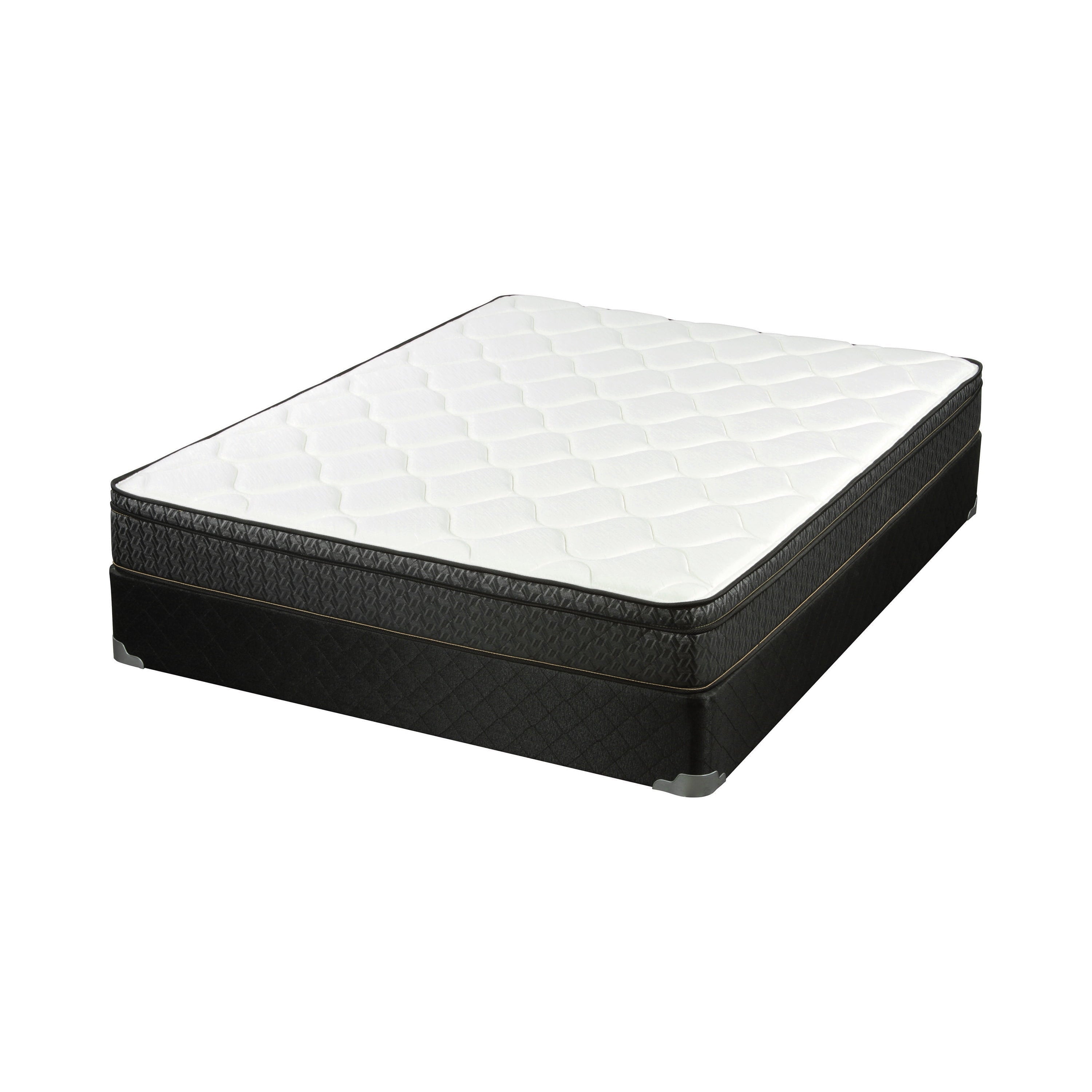 Evie 9.25 Twin Mattress White and Black