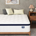 Full Mattress, Crystli 10 Inch Hybrid Gel Memory Foam Individually Pocket Innerspring Mattress with Zero Gravity, Full