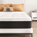Full Size Hybrid Mattress, Z-HOM Classic 10 inch Foam Euro Top Mattress, 5-Zone Pocket Spring Support for Back Pain, Medium Firm