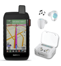 Garmin Montana 700i Rugged GPS Touchscreen Navigator with inReach Technology with Wearable4U Ultimate White EarBuds with Charging Power Bank Case Bundle