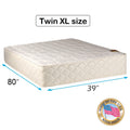 Grandeur Deluxe Twin XL Medium Firm Two-Sided Mattress Only with Mattress Cover Protector Included - Fully Assembled, Sleep Support, Long Lasting Comfort by Dream Solutions USA