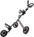 Hoveroid 3 Wheel Golf Push Cart,Foldable Golf Trolley,Easy Push and Pull Golf Cart