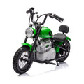 JIMUPARK 36V Electric Dirt Bike, Boys & Girls Ride Display Electric Motocross Off-Road Bike w/Twist Grip Throttle, 350W Chain-Driven Motor, Speed up Screen 15MPH, Motorcycle for Kids 8-12,Green