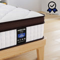 Kescas 10 Inch Hybrid Mattress Twin, Medium Firm Innersprings Mattress for Motion Isolation, Pressure Relieving