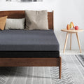 King Mattress, 6 inch Memory Foam Mattress, Medium Firm Bed Mattress , Pressure Relieving Mattress, Gray and Black